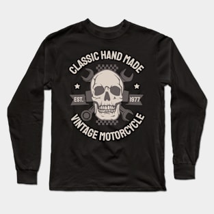 Classic Hand Made Vintage Motorcycle Tee Long Sleeve T-Shirt